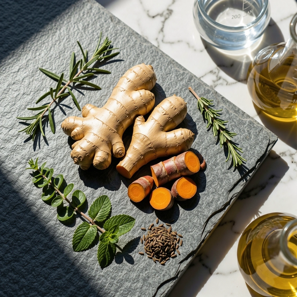Ingredients and workspace